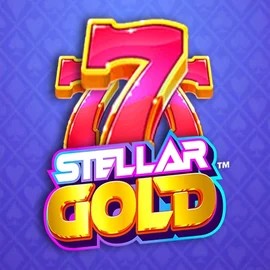 Stellar Gold online game logo by Snowborn Games on leprezonecasinoo.nl